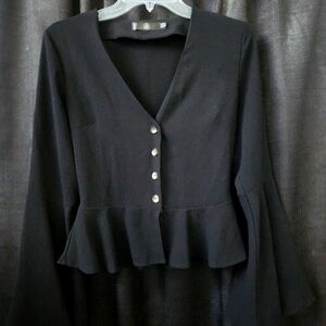 Peplum Flare Sleeve Top